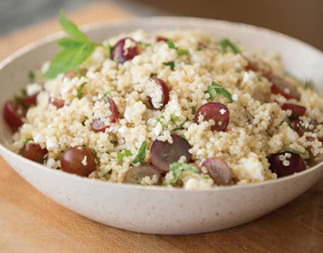 Grape, Feta Mint Quinoa Salad