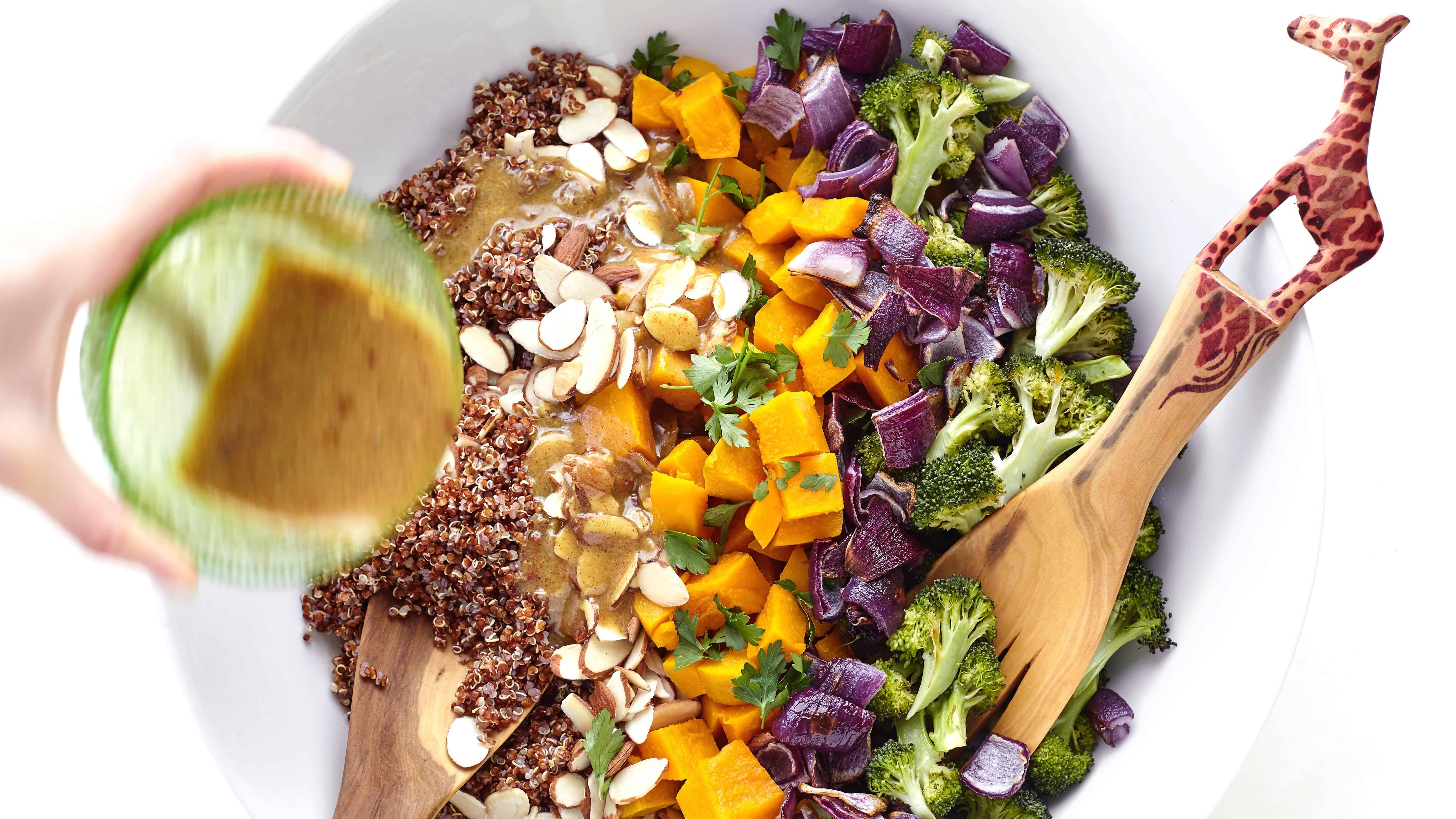 Red Kuri Squash and Quinoa Salad with Maple Dijon Dressing - Patricia Bannan, MS, RDN