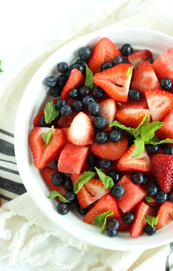 patriotic summer fruit salad