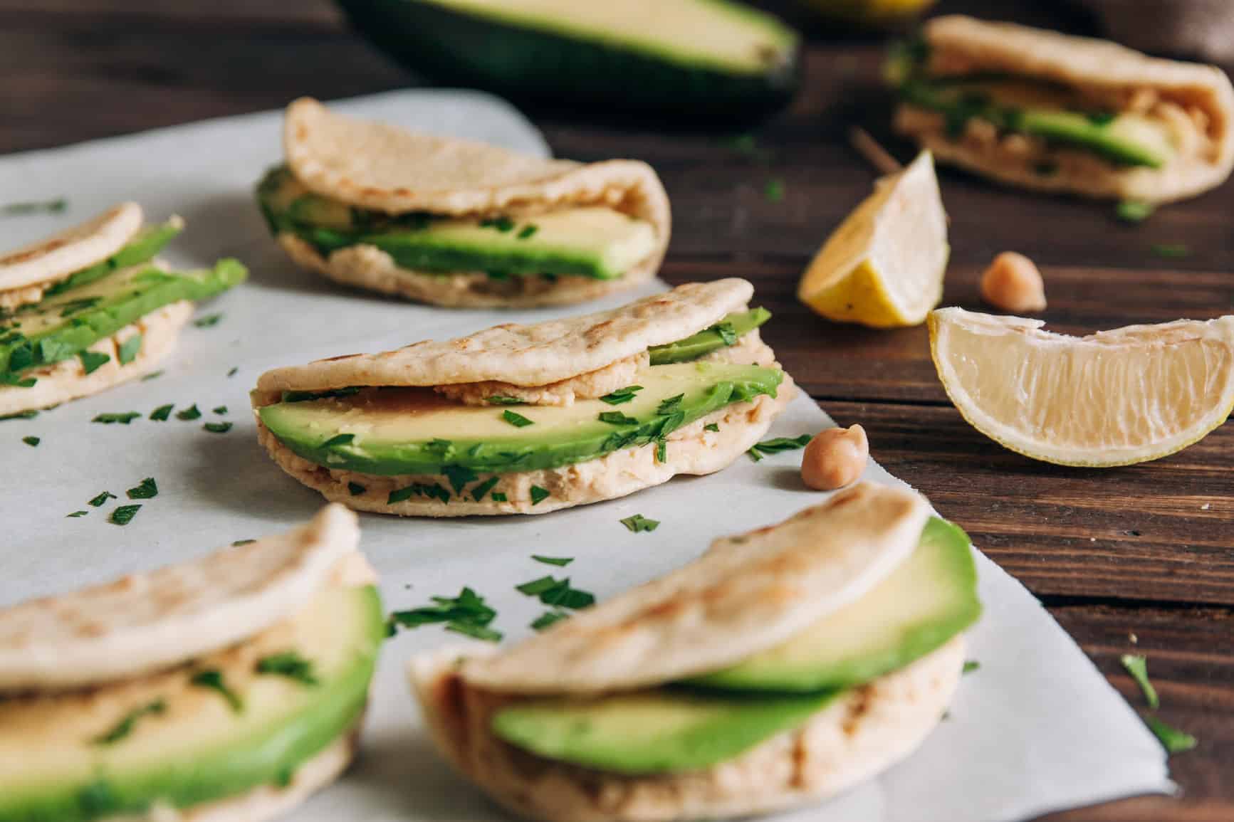 Mini Tacos with Avocado, Hummus, and Lime - Patricia Bannan, MS, RDN