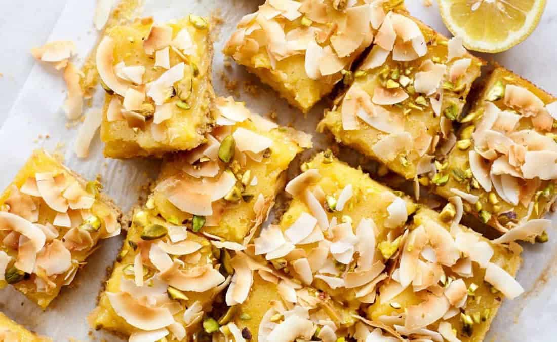 Pistachio Coconut Lemon Squares