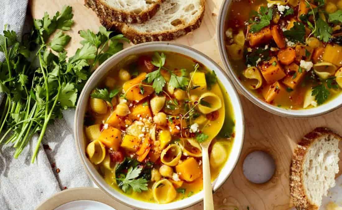 Orange Goddess Vegetable Minestrone