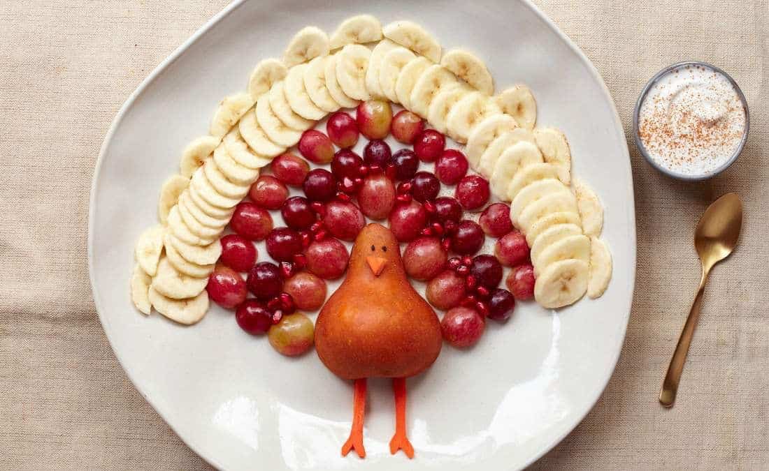 Grapeful Fruit Turkey with Cinnamon Yogurt Dip