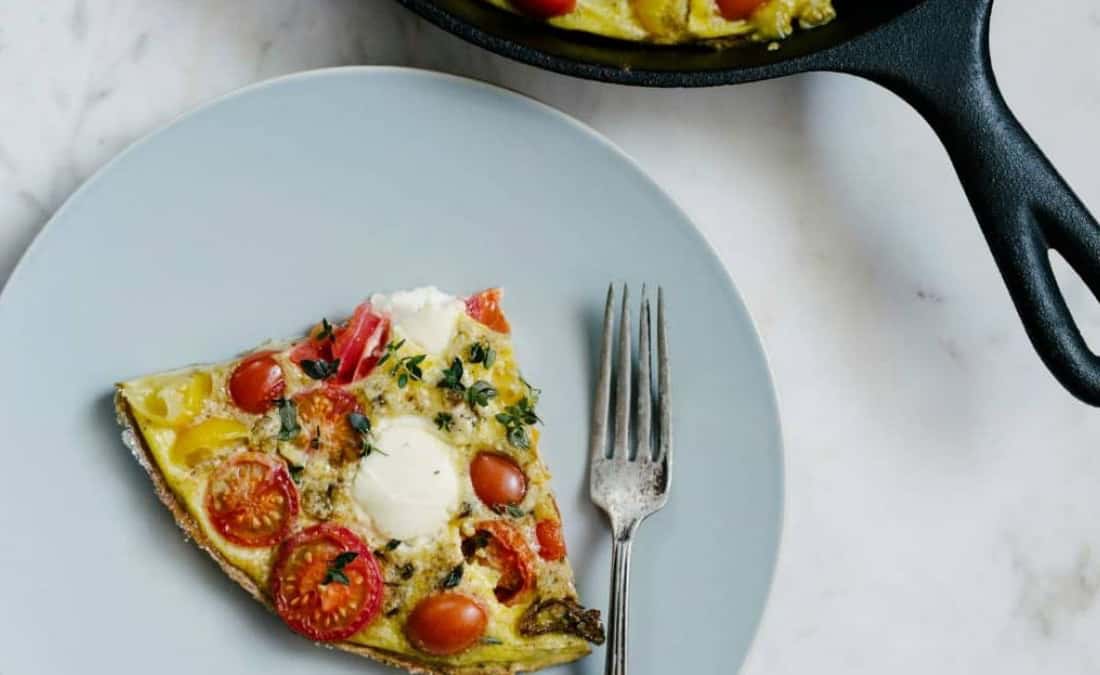 Cherry Tomato Ricotta Frittata