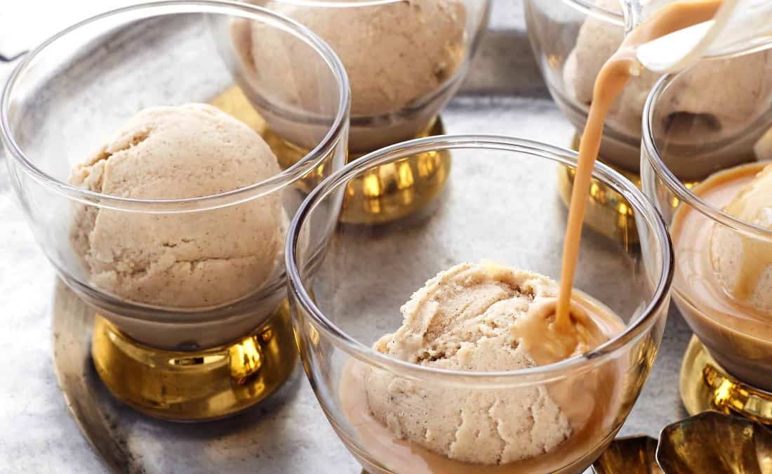 Vanilla Chai Frozen Yogurt Affogatos