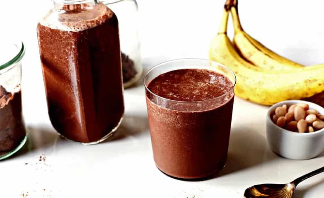 Creamy Chocolate, Cannellini Bean, and Cinnamon Smoothie