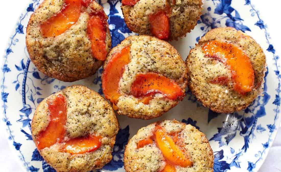 Saucy Peach Poppy Seed Muffins