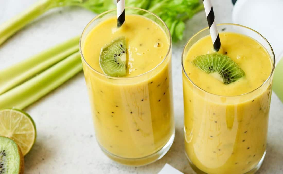 Mango Kiwi Kefir Lime Smoothie