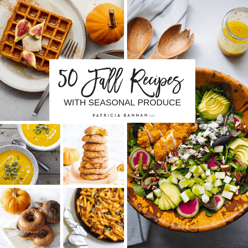 grid of 50 fall recipes