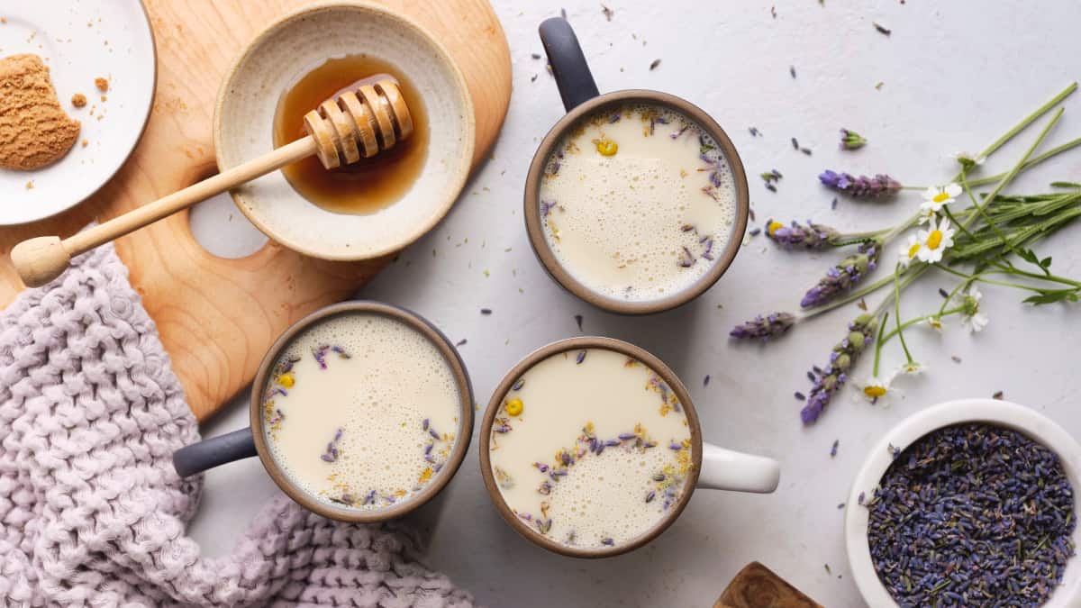 Sleepy Lavender Chamomile Milk - Patricia Bannan, MS, RDN