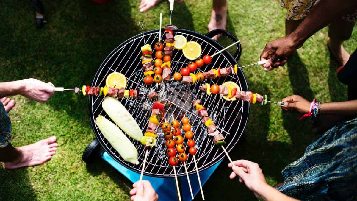 vegetable skewers and other unique grilled bbq foods