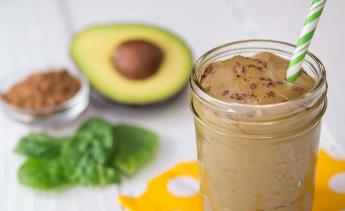 Dark Chocolate Avocado Mousse Smoothie