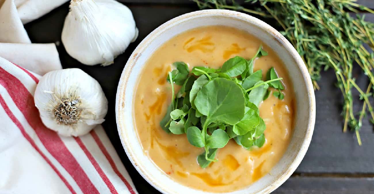 Garlic Soup with Bone Broth - Patricia Bannan, MS, RDN