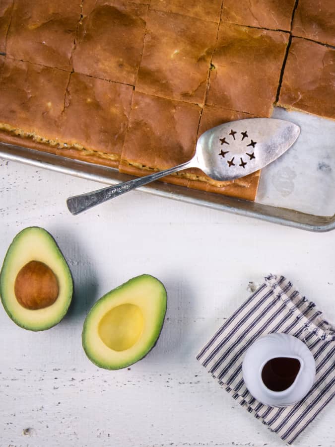 sheet pan avocado pancakes