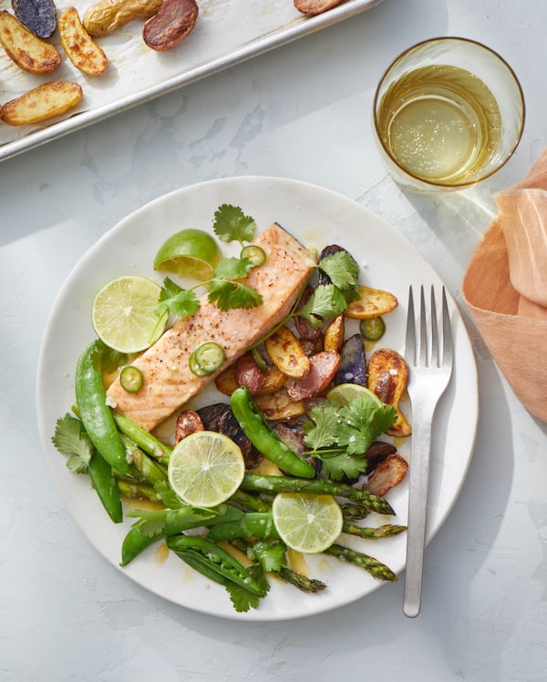 sheet pan salmon