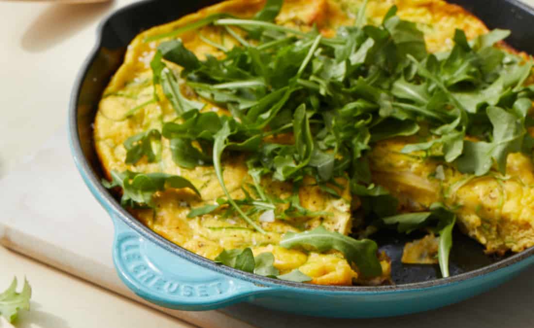 Shaved Asparagus & Potato Frittata