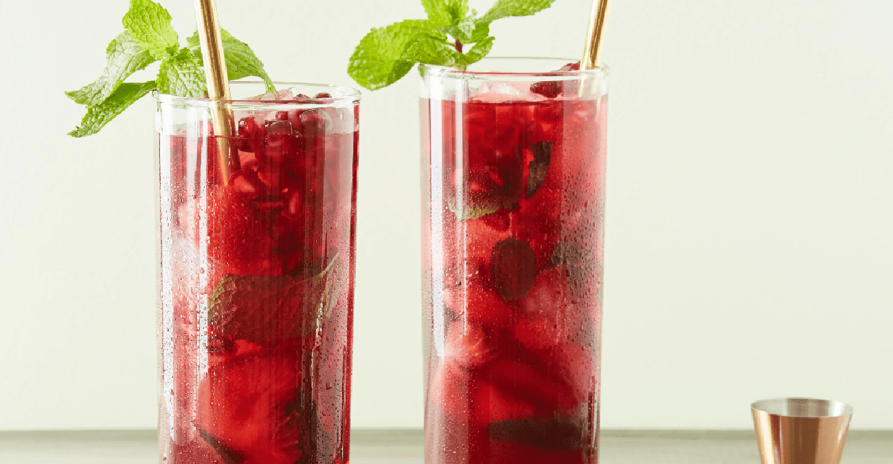 Easy Strawberry Pomegranate Mojito - Patricia Bannan, MS, RDN