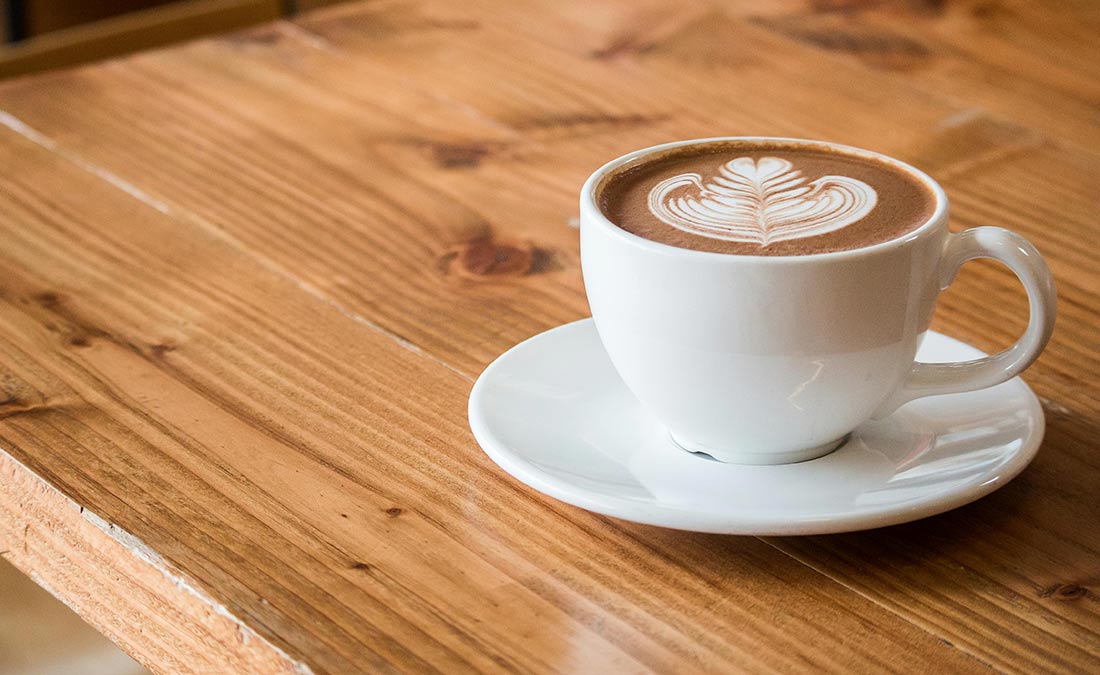latte with design for gut health