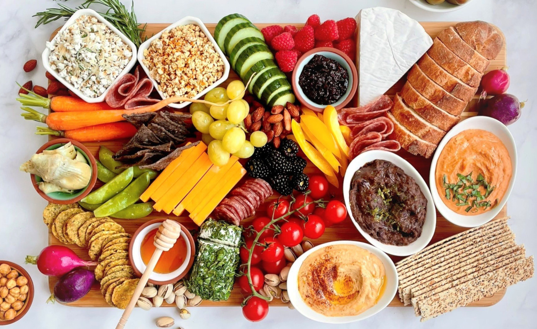 Healthy Charcuterie Board with Powerful Pairings