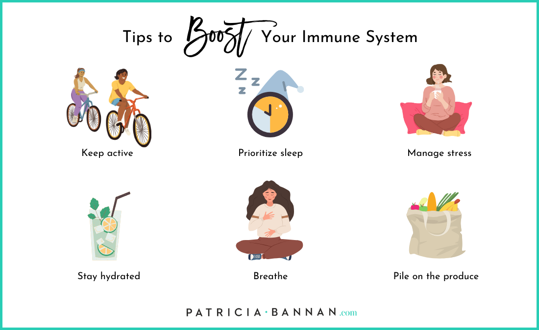 tips to boost your immune system graphic