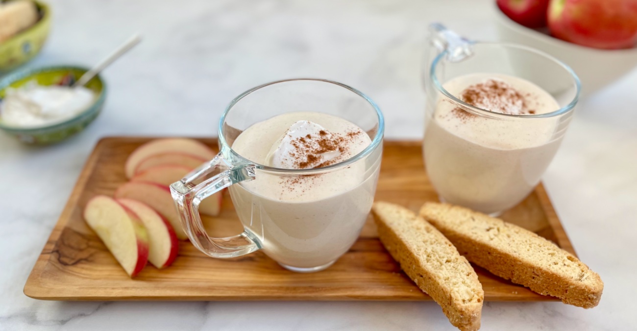 Hot Apple Pie Smoothie with Skyr - Patricia Bannan, MS, RDN