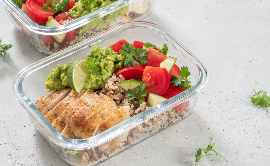 chicken and quinoa salad high protein lunch idea