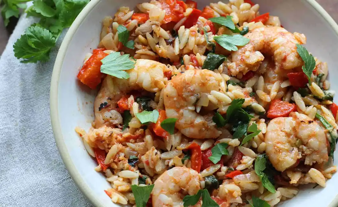 cajun shrimp orzo pasta
