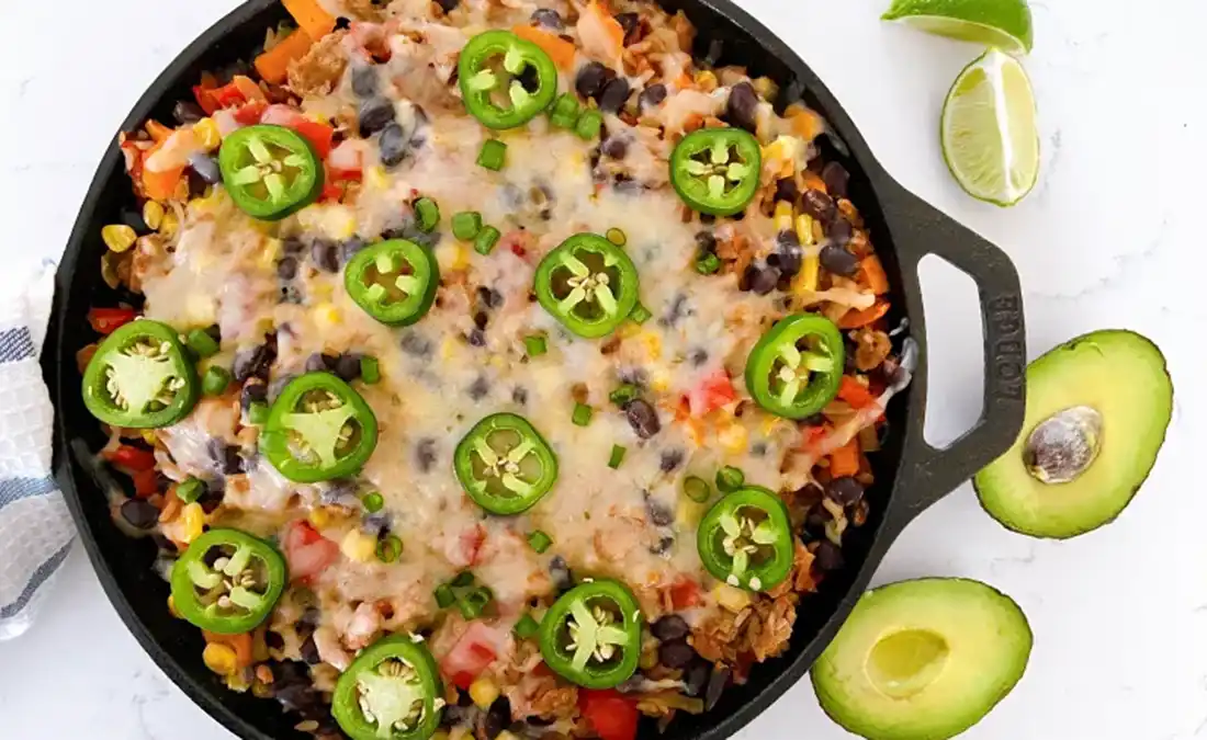ground turkey and black bean skillet