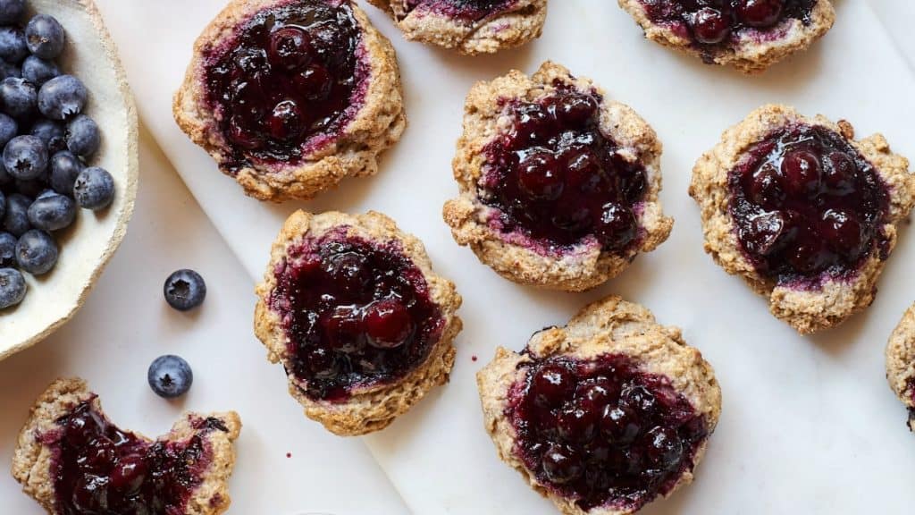 Blueberry Ginger Jam-Filled Scones | Patricia Bannan, MS, RDN