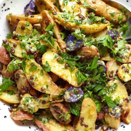 Potato, Leek, and Lentil Salad with Citrus and Herbs - Patricia