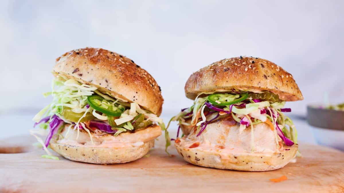 Grilled Chicken Sandwiches with Slaw and Spicy Mayo | Patricia Bannan ...