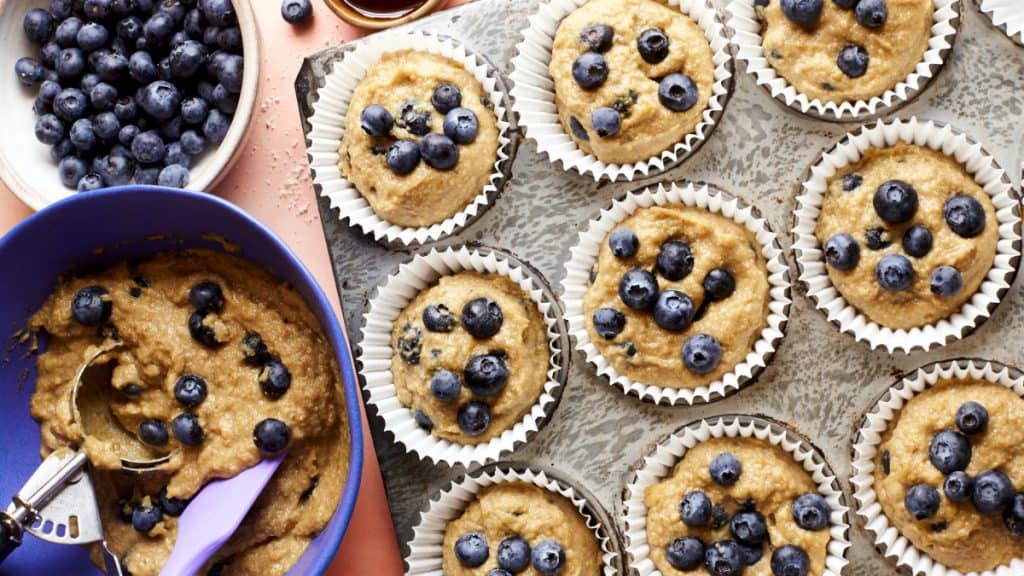 Blueberry Power Muffins (gluten-free) - Patricia Bannan, MS, RDN