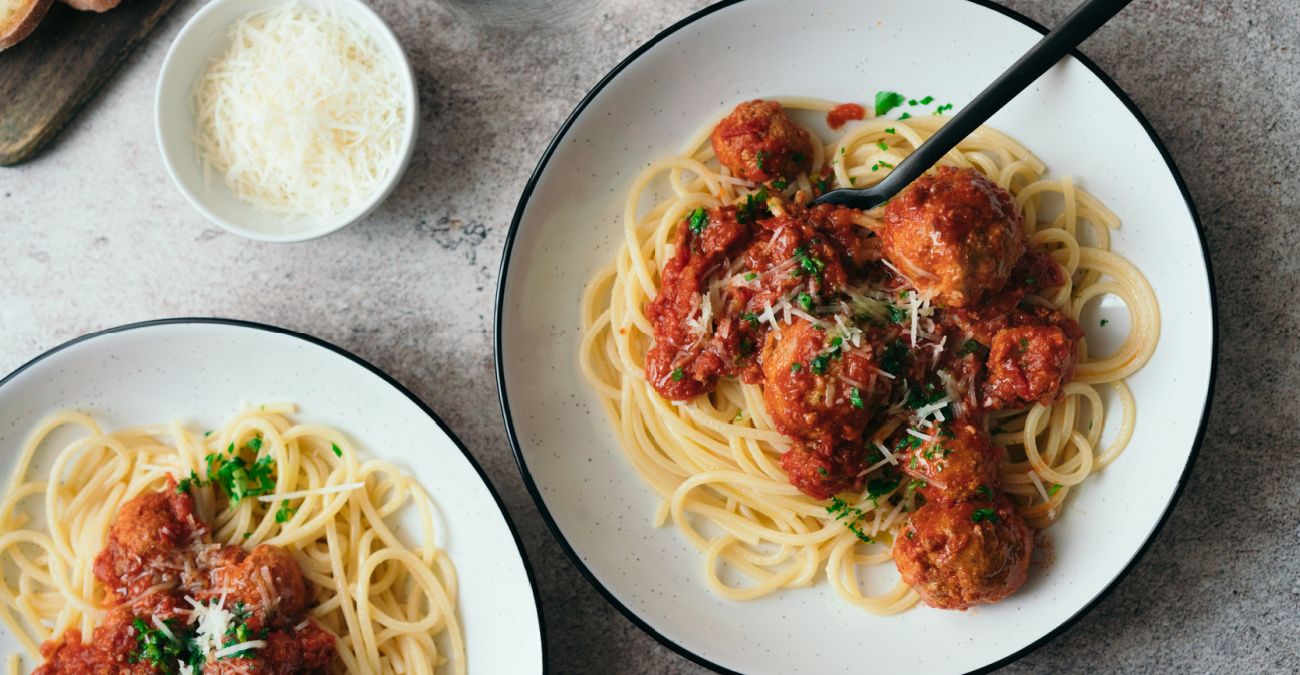 Mushroom and Beef Meatballs with Three-Ingredient Tomato Sauce