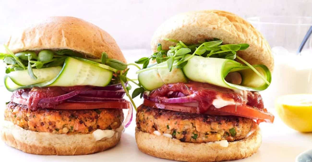 Simple Skillet Salmon Burgers