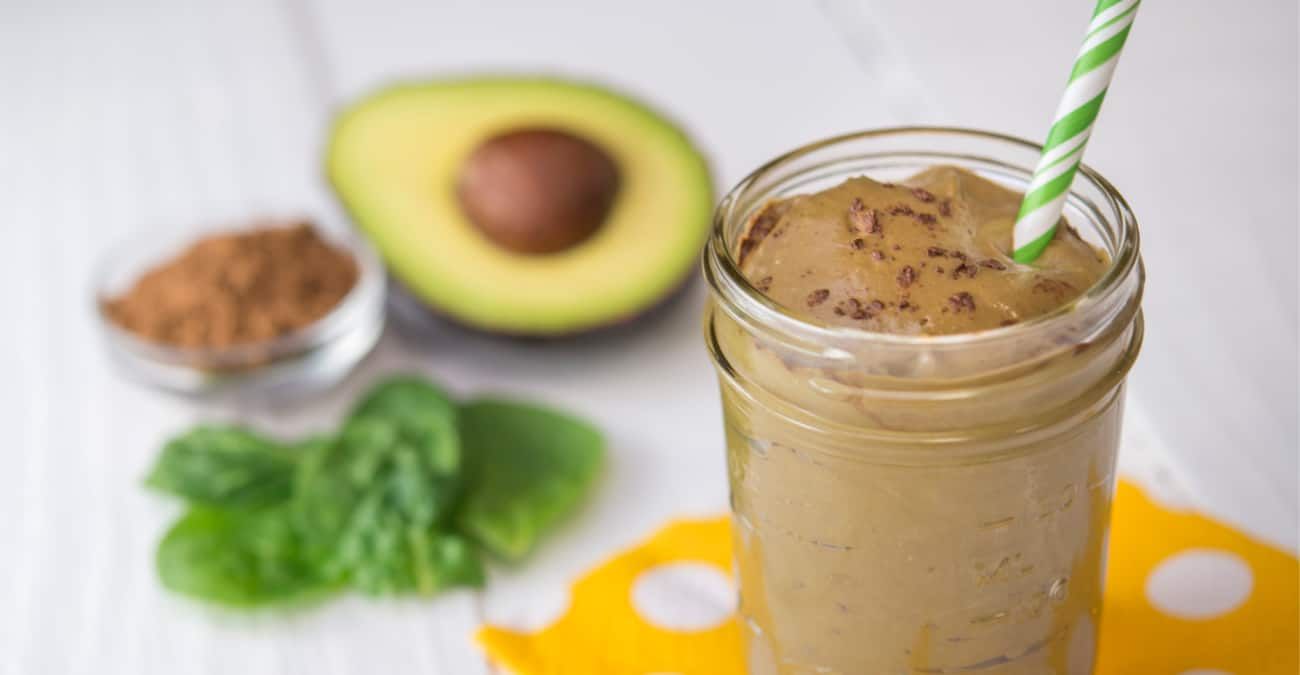 Dark Chocolate Avocado Mousse Smoothie