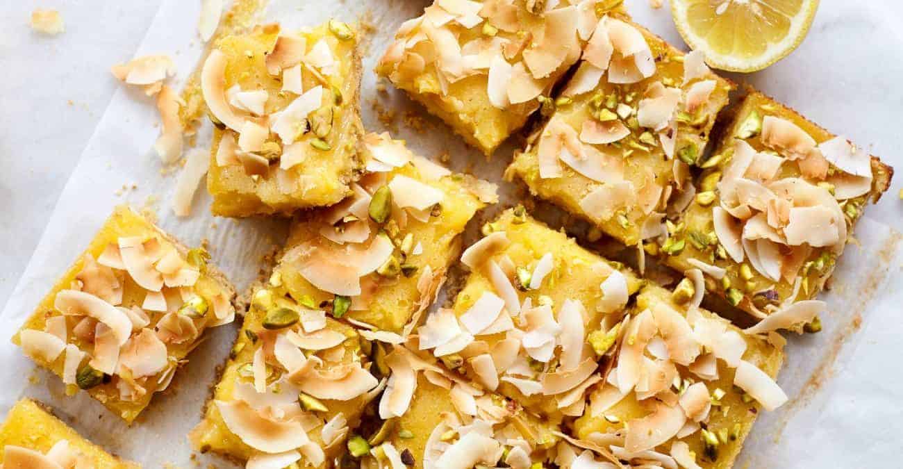 Pistachio Coconut Lemon Squares