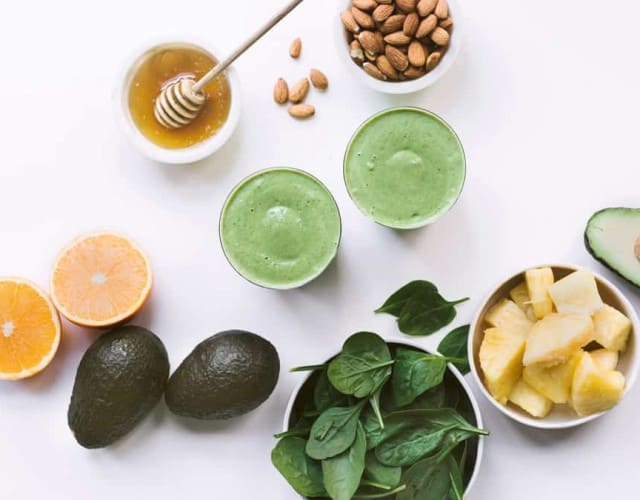 Avocado Pineapple Green Smoothie