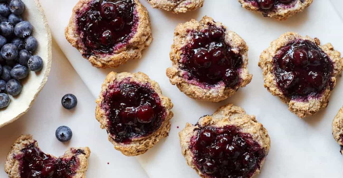 Homemade Blueberry Ginger Jam Scones