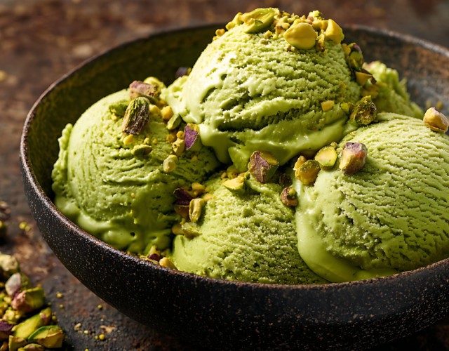 Pistachio Matcha “Nice” Cream