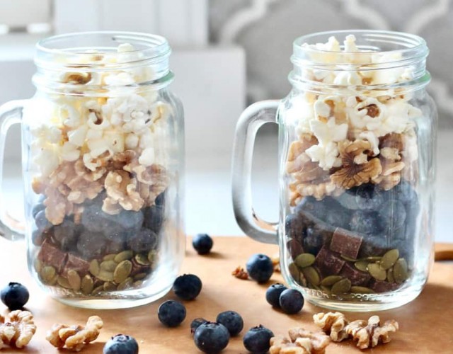 Blueberry Popcorn Trail Mix
