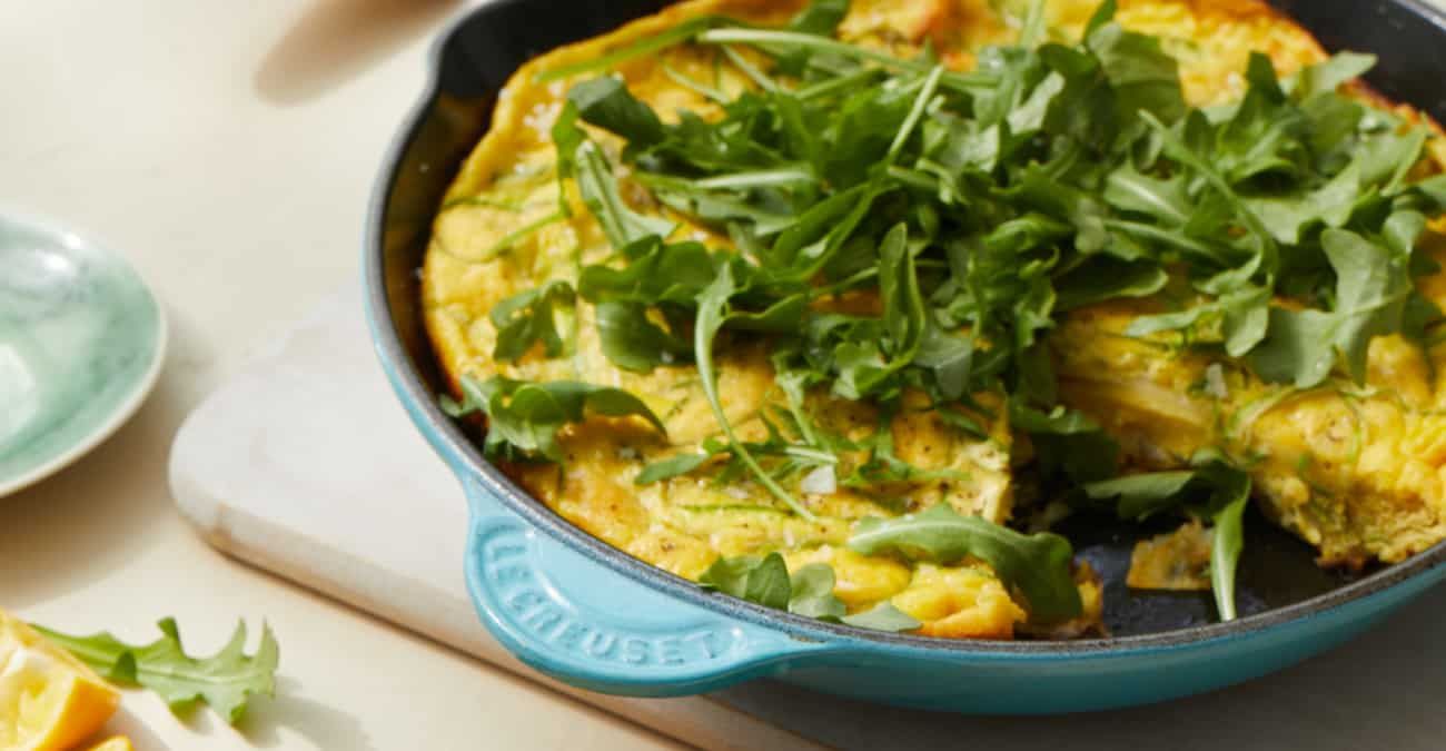 Shaved Asparagus & Potato Frittata