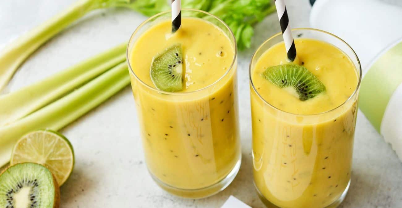 Mango Kiwi Kefir Lime Smoothie Patricia Bannan, MS, RDN