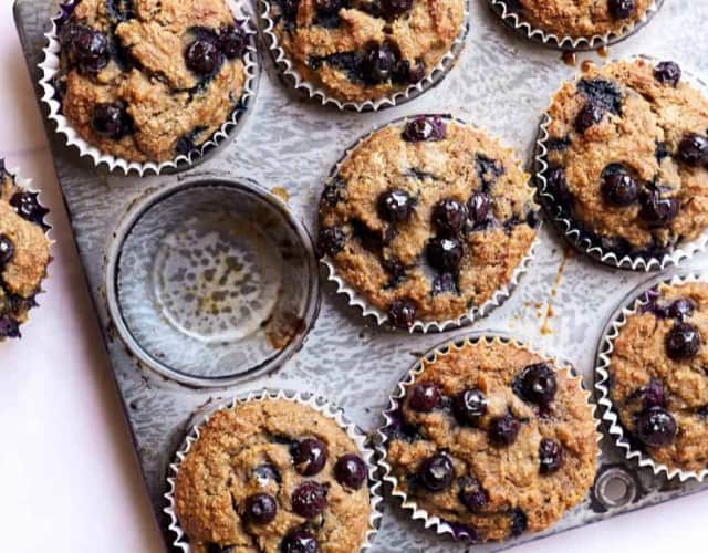 Blueberry Power Muffins (gluten-free)