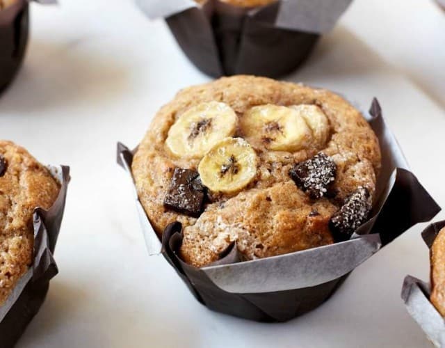 Banana Chocolate Chunk Muffins
