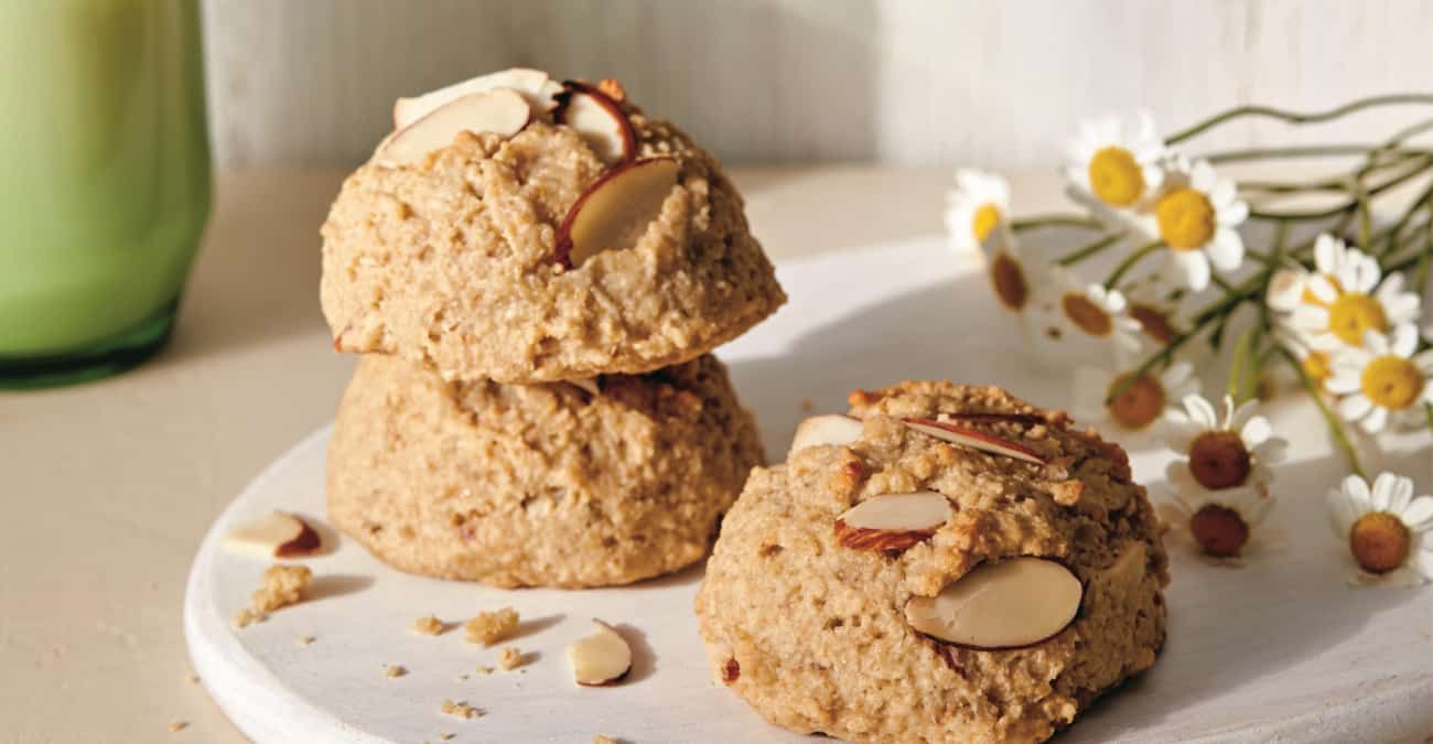 Sleepy Almond Chamomile Cookies